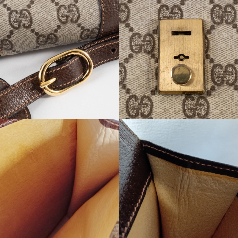 グッチ グッチパフューム ショルダーバッグ GGスプリームxレザー