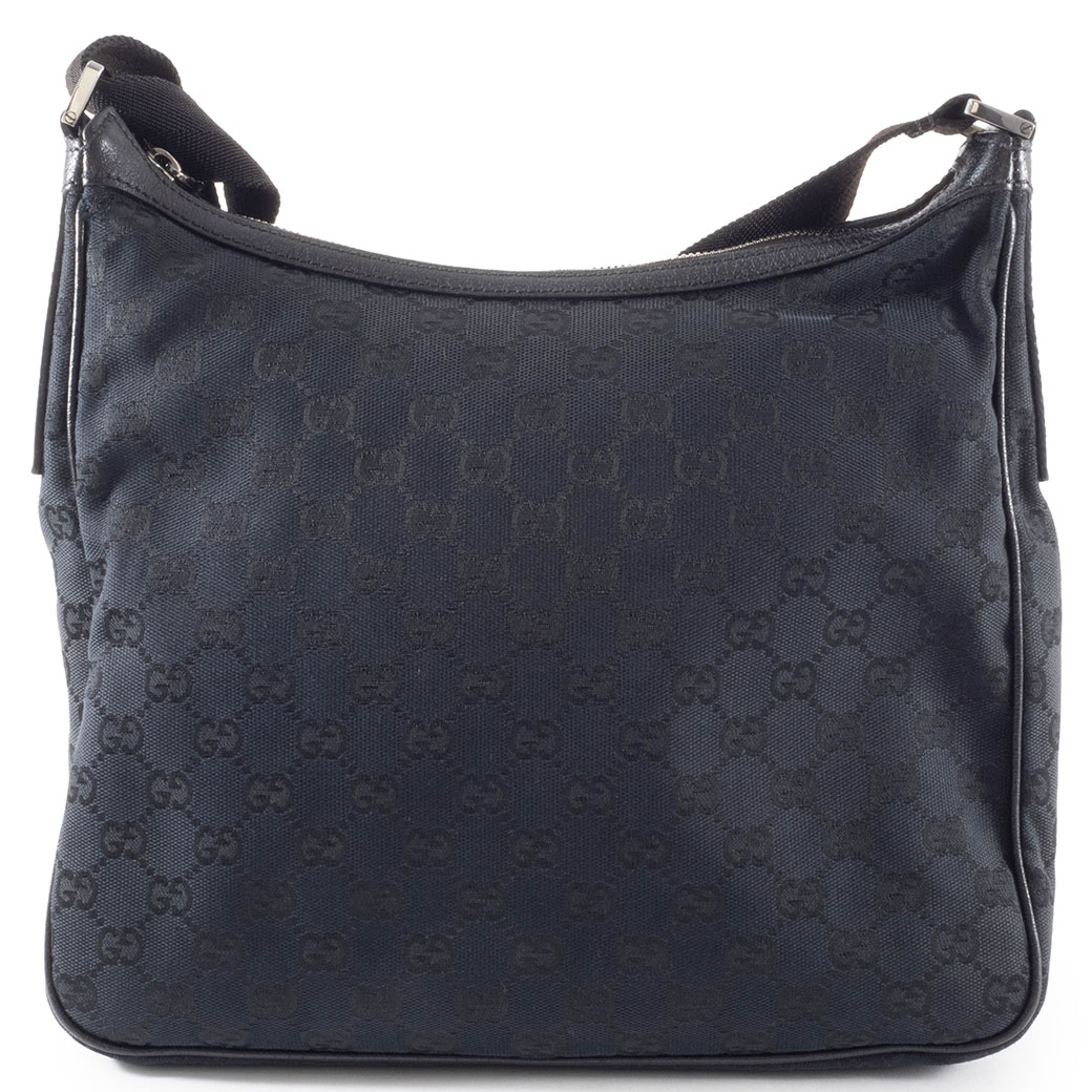 GUCCI ✨GGキャンバス ショルダーバッグ キャンバス 131211 グッチ GGキャンバス ショルダーバッグ 131211 レザー ブラック
