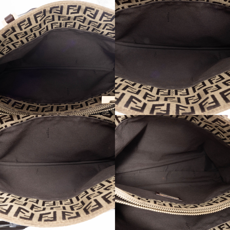 フェンディ ズッキーノ ズッカ柄 ハンドバッグ 8BH132 キャンバスx