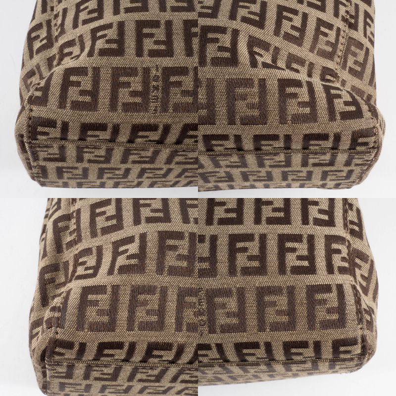 フェンディ ズッキーノ ズッカ柄 ハンドバッグ 8BH132 キャンバスx