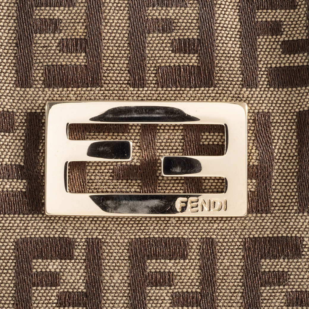 フェンディ ズッキーノ ズッカ柄 ハンドバッグ 8BH132 キャンバスx