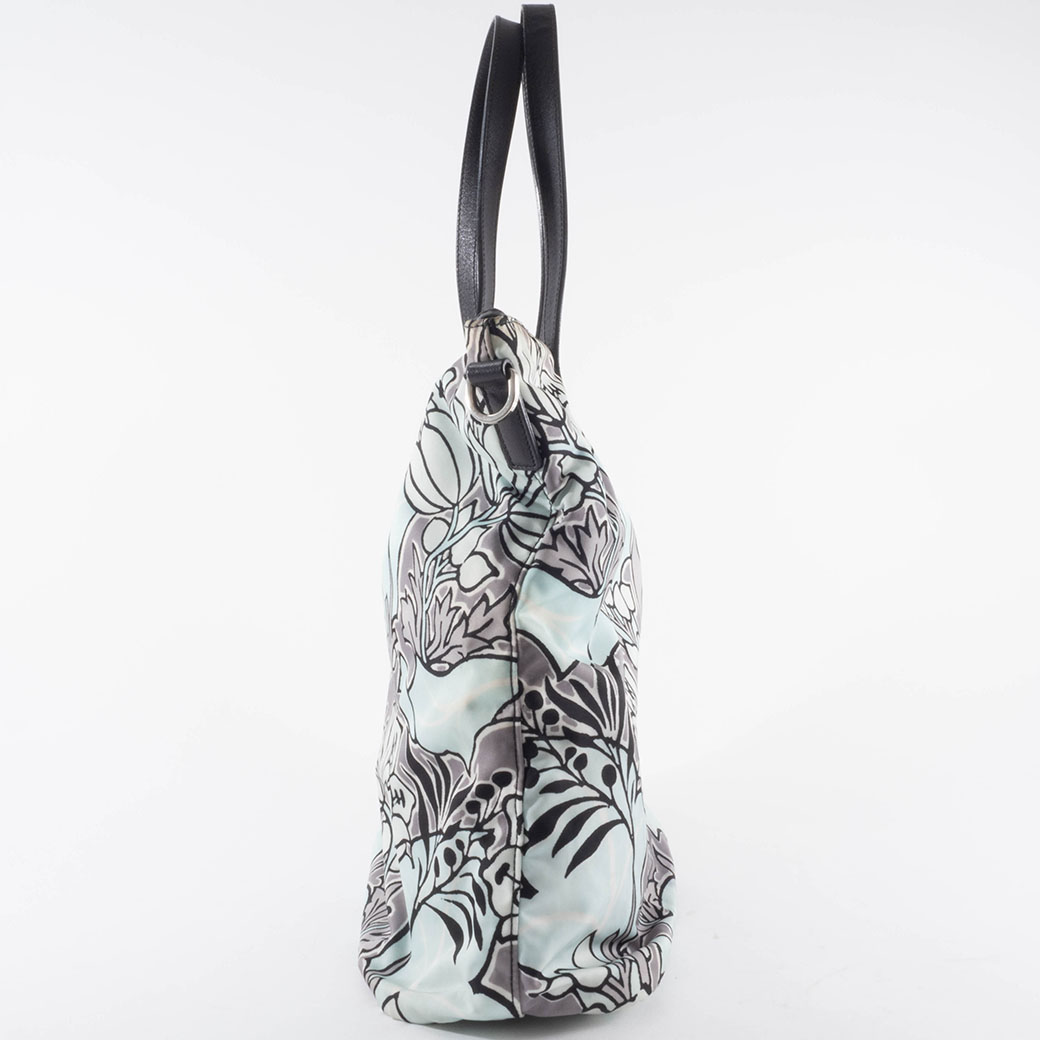 SAFFIANO（PRADA） プラダ バッグ 中古 ナイロン 花柄 トートバッグ
