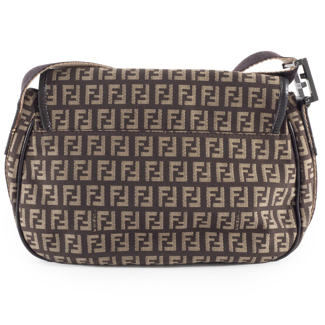 【F.E.D】美品希少品 FENDI ショルダーバッグ ズッカ ズッキーノ フェンディ ズッキーノ ショルダーバッグ 8BR320 キャンバスxレザー