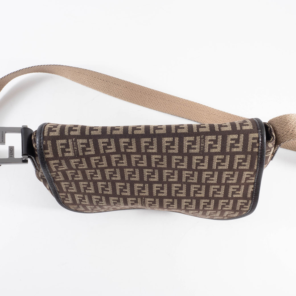 K】【良品】FENDI ズッカ柄 ズッキーノ クロスボディ ショルダ 良品