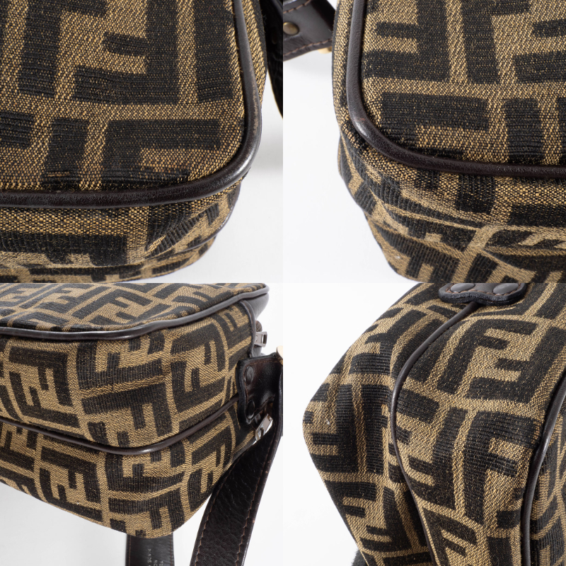 フェンディ FENDI バッグ 中古 ズッカ ショルダーバッグ キャンバス