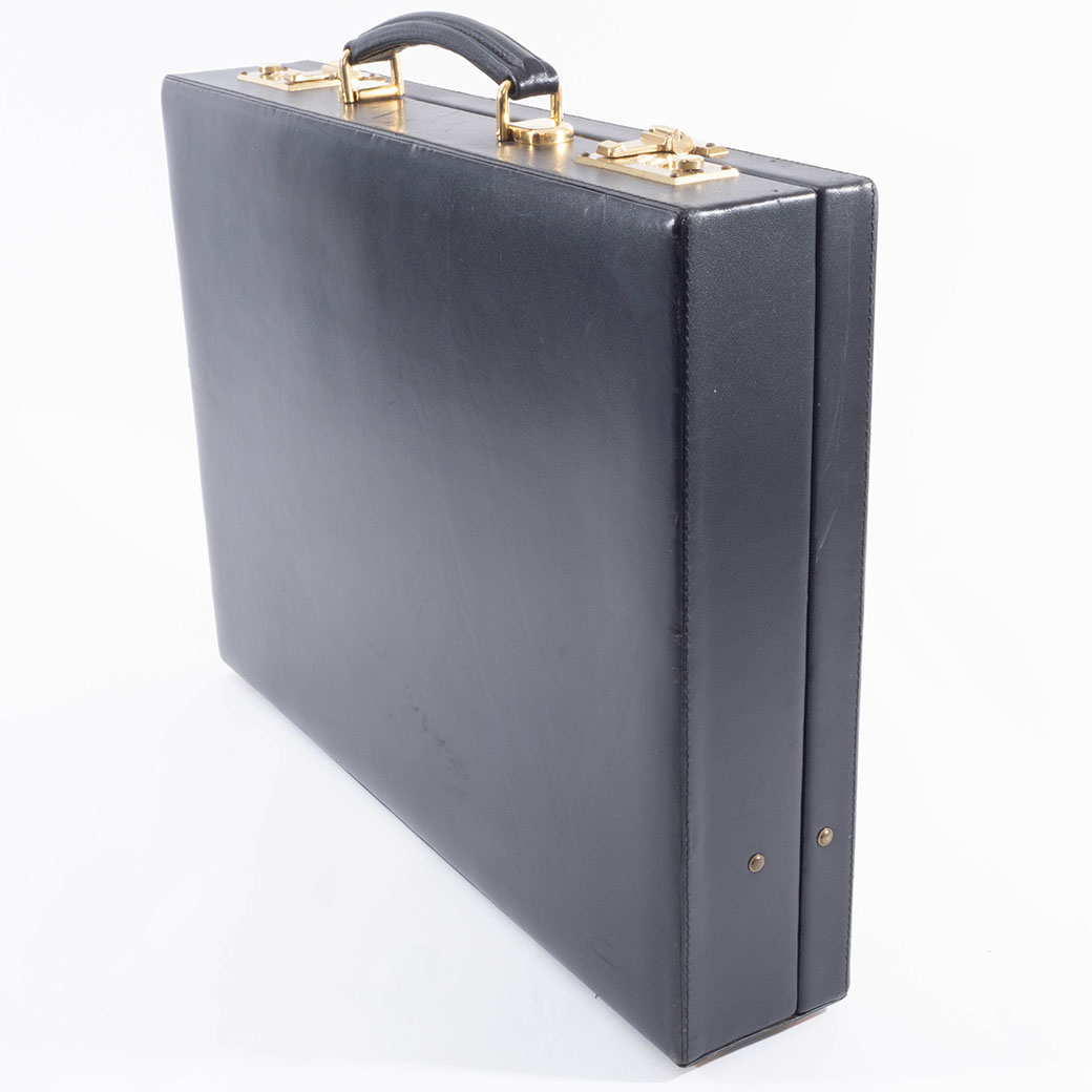 ダンヒル アタッシュケース ビジネスバッグ レザー ブラック メンズ