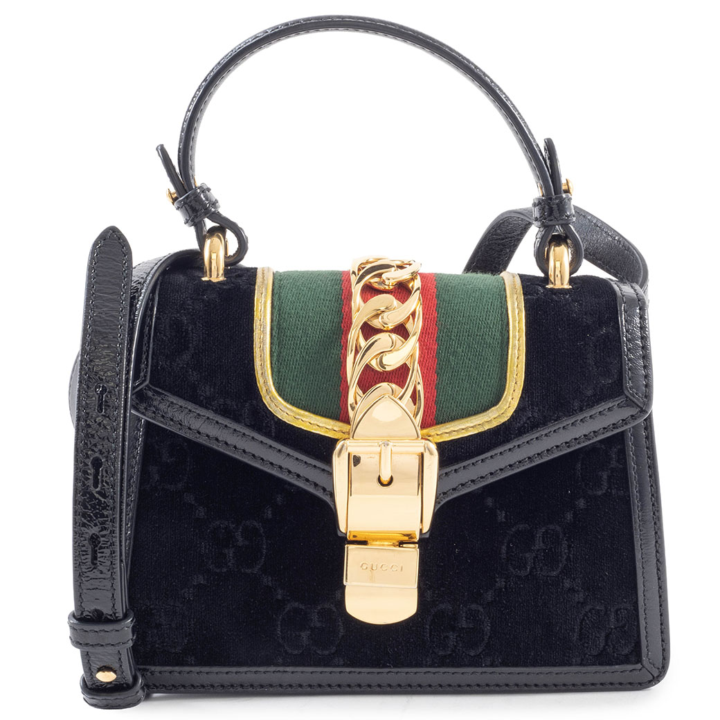 GUCCI（グッチ） バッグ 緑 赤 中古 ショルダー レディース シルヴィ