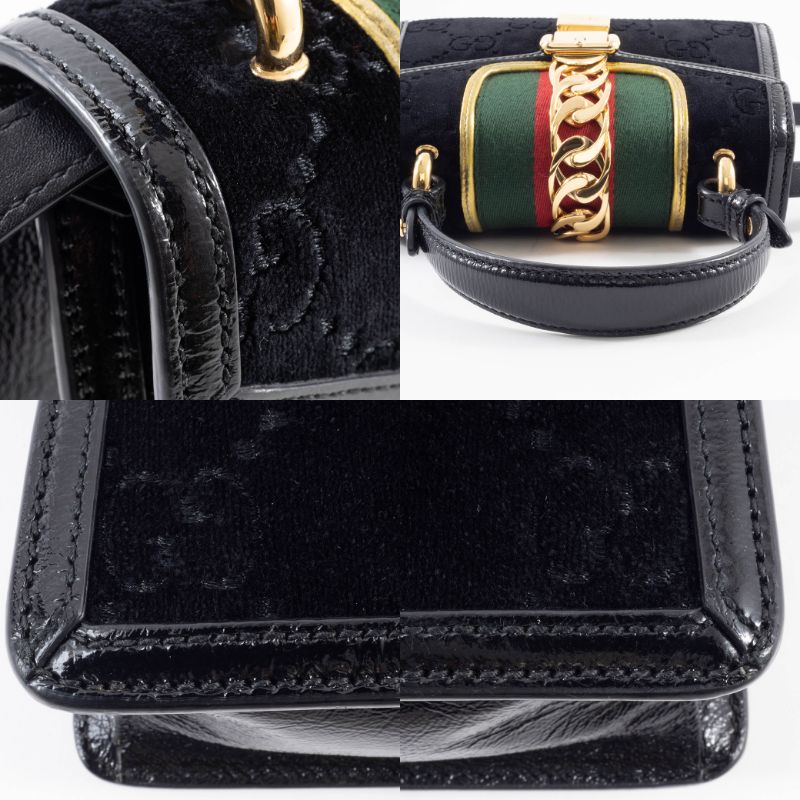 GUCCI ショルダーバッグ GUCCI（グッチ） バッグ 緑 赤 中古 ショルダー レディース シルヴィ