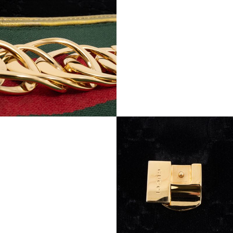 GUCCI（グッチ） バッグ 緑 赤 中古 ショルダー レディース シルヴィ