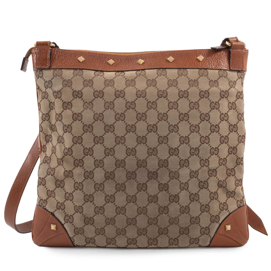 GUCCI ベージュ ブラウン バッグ GG グッチ バッグ ショルダー レディース 中古 GGキャンバス 120894