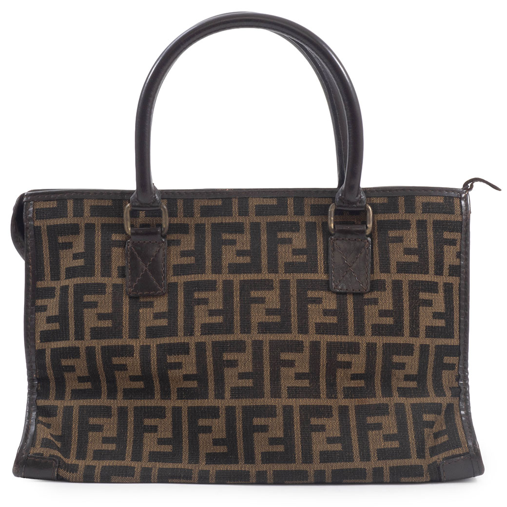 FENDI（フェンディ） ヴィンテージ ズッカ ハンドバッグ キャンバスx