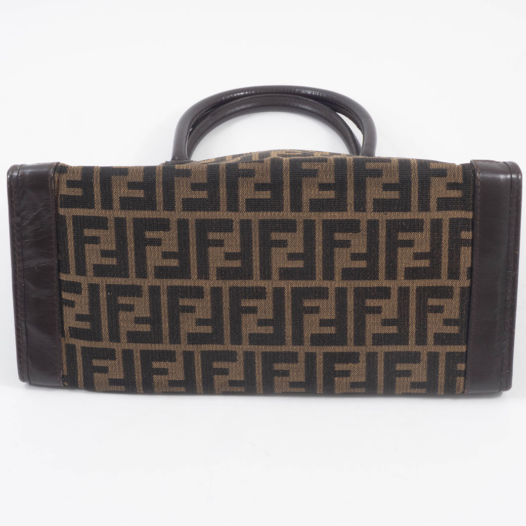 FENDI（フェンディ） ヴィンテージ ズッカ ハンドバッグ キャンバスx