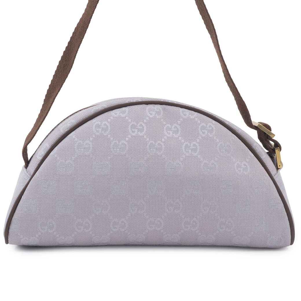 GUCCI グッチ GGキャンバス アクセサリーポーチ ハンドバッグ ラベンダー GG グッチ バッグ ショルダー レディース 中古 GGキャンバス ハーフ
