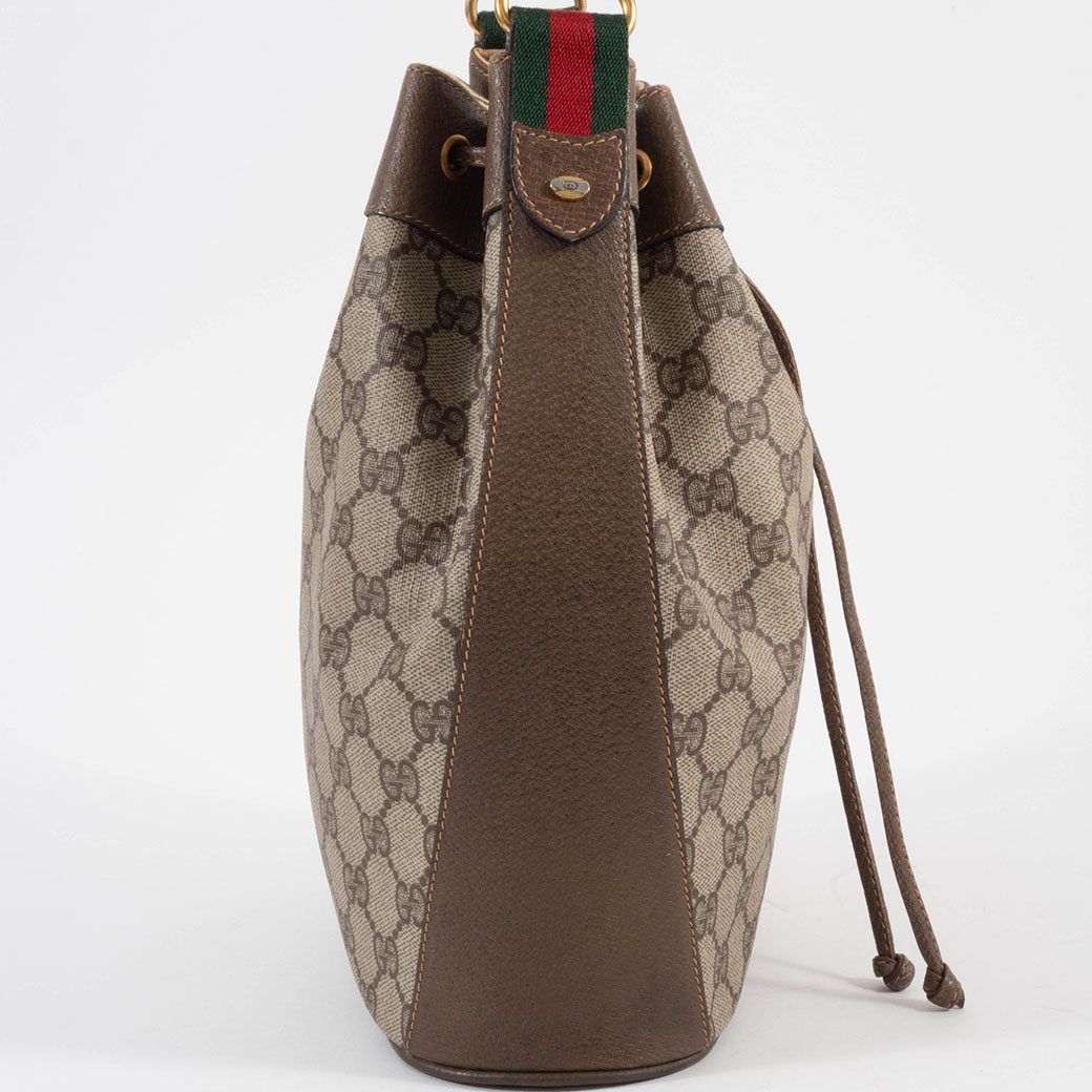 <タクト>  美品◆レア　オールドグッチ 巾着 ショルダーバッグ 緑 GUCCI グッチ 巾着 ショルダーバッグ】をお売りいただきました