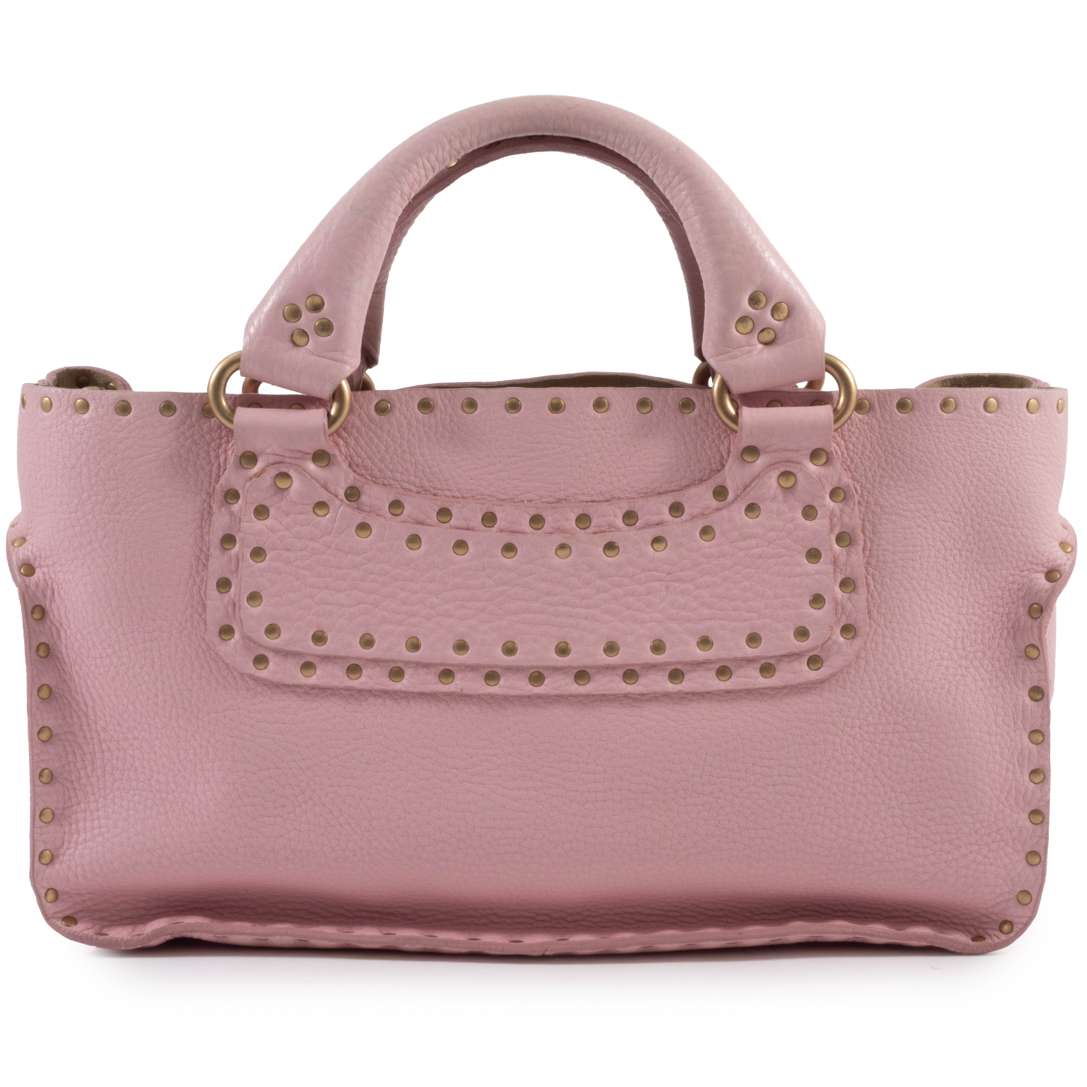 セリーヌ ブギーバッグ ハンドバッグ CE00/34 レザー ピンク