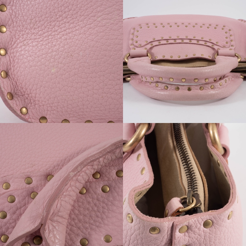 セリーヌ ブギーバッグ ハンドバッグ CE00/34 レザー ピンク