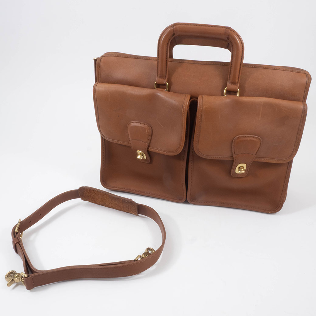 COACH オールドコーチ　ビジネスバッグ　キャメル　ユーズド コーチ オールドコーチ ビジネスバッグ I8B-5212 レザー ブラウン