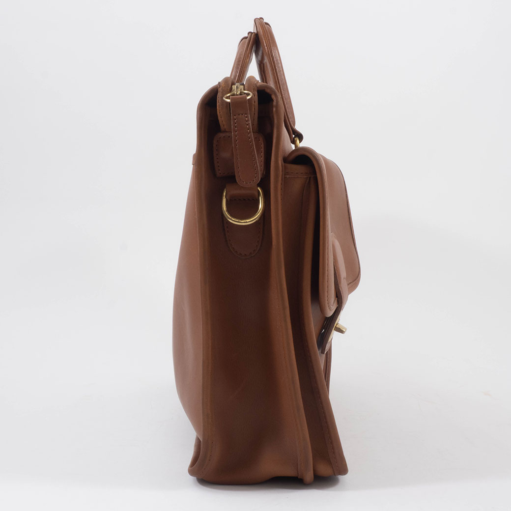 H255 美品✨COACH コーチ　ビジネスバッグ　ハンドバッグ　オールレザー コーチ オールドコーチ ビジネスバッグ I8B-5212 レザー ブラウン