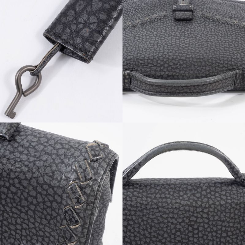 ボッテガ・ヴェネタ グレー レザービジネスバッグ BOTTEGA VENETA（ボッテガ・ヴェネタ） ビジネスバッグ ブリーフケース