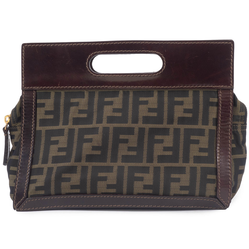 FENDI（フェンディ） ズッカ ハンドバッグ 2288-26600-89 キャンバスx