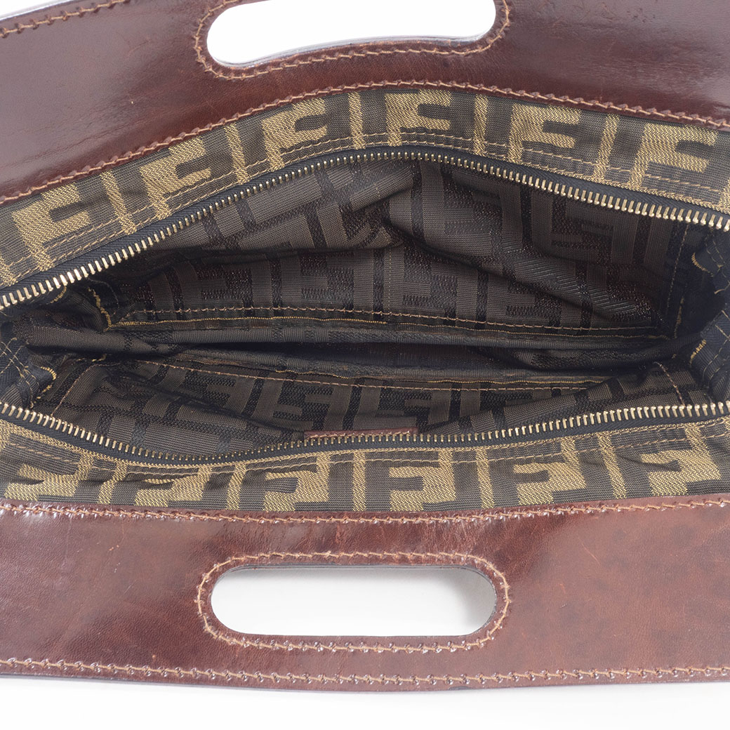 FENDI（フェンディ） ズッカ ハンドバッグ 2288-26600-89 キャンバスx
