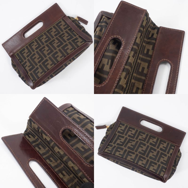FENDI（フェンディ） ズッカ ハンドバッグ 2288-26600-89 キャンバスx
