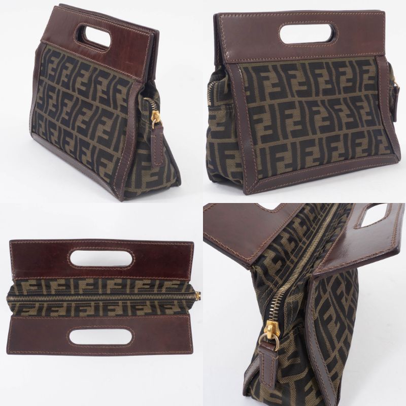 FENDI（フェンディ） ズッカ ハンドバッグ 2288-26600-89 キャンバスx