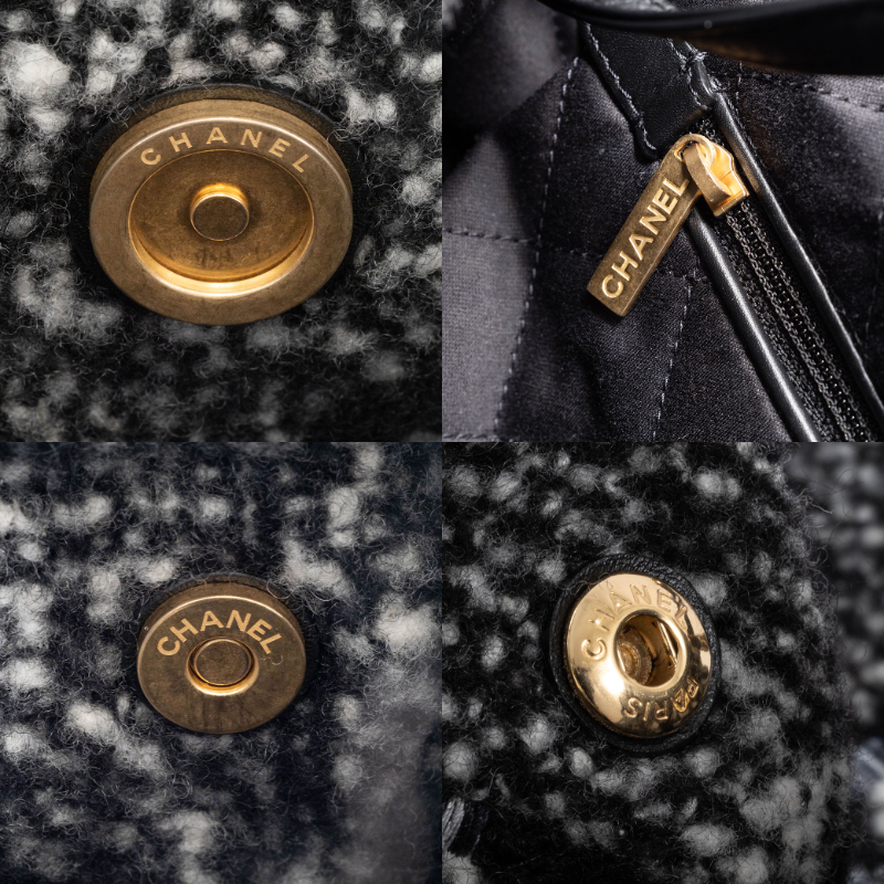 CHANEL(シャネル) バッグ 22 ショルダーバッグ ツイード ゴールド CHANEL(シャネル) バッグ 22 ショルダーバッグ ツイード ゴールド