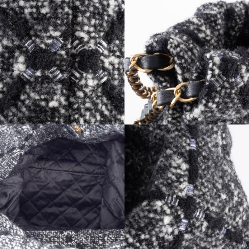 CHANEL（シャネル） バッグ 22 ショルダーバッグ ツイード ゴールド