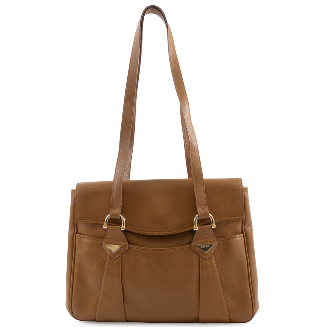 極美品/希少】BALLY バリー ヴィンテージ フラップハンドバッグ トート