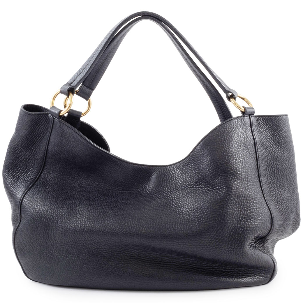 グッチ インターロッキングG ショルダーバッグ 309531 レザー ブラック