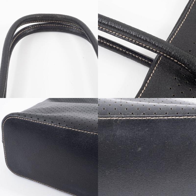 PRADA（プラダ） バッグ 中古 トートバッグ パンチングレザー ブラック