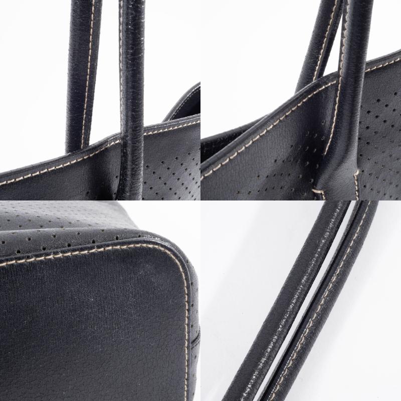 PRADA（プラダ） バッグ 中古 トートバッグ パンチングレザー ブラック
