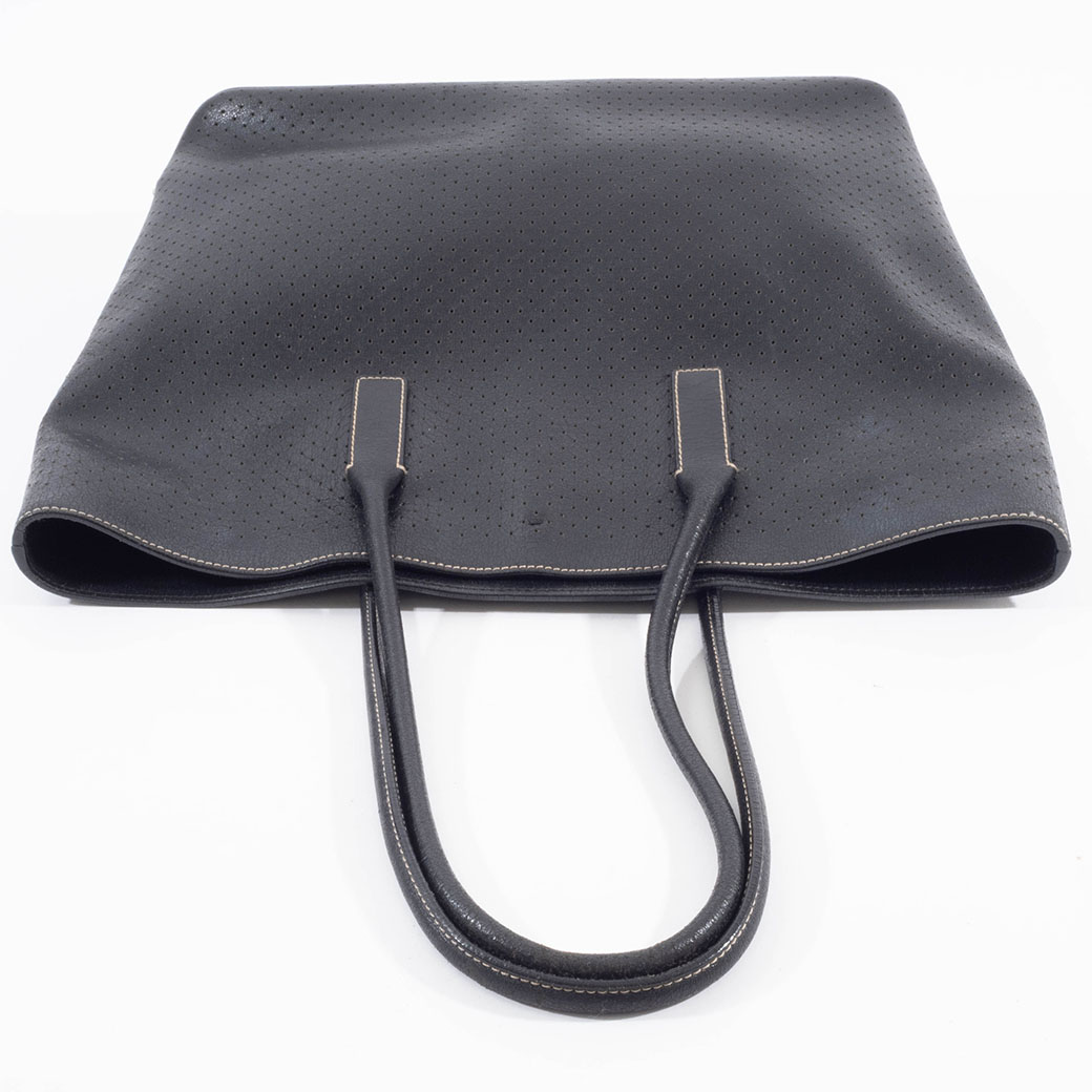 PRADA（プラダ） バッグ 中古 トートバッグ パンチングレザー ブラック