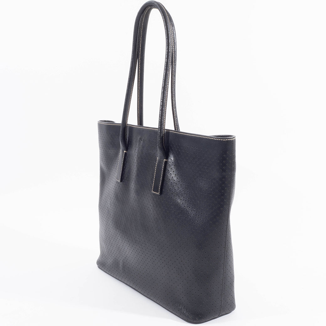 PRADA（プラダ） バッグ 中古 トートバッグ パンチングレザー ブラック