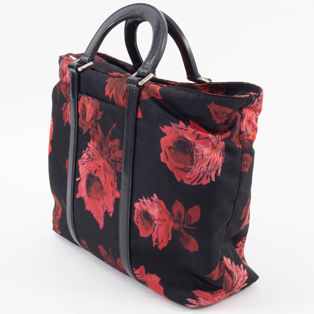 PRADA（プラダ） バッグ フラワープリント ハンドバッグ BN1066