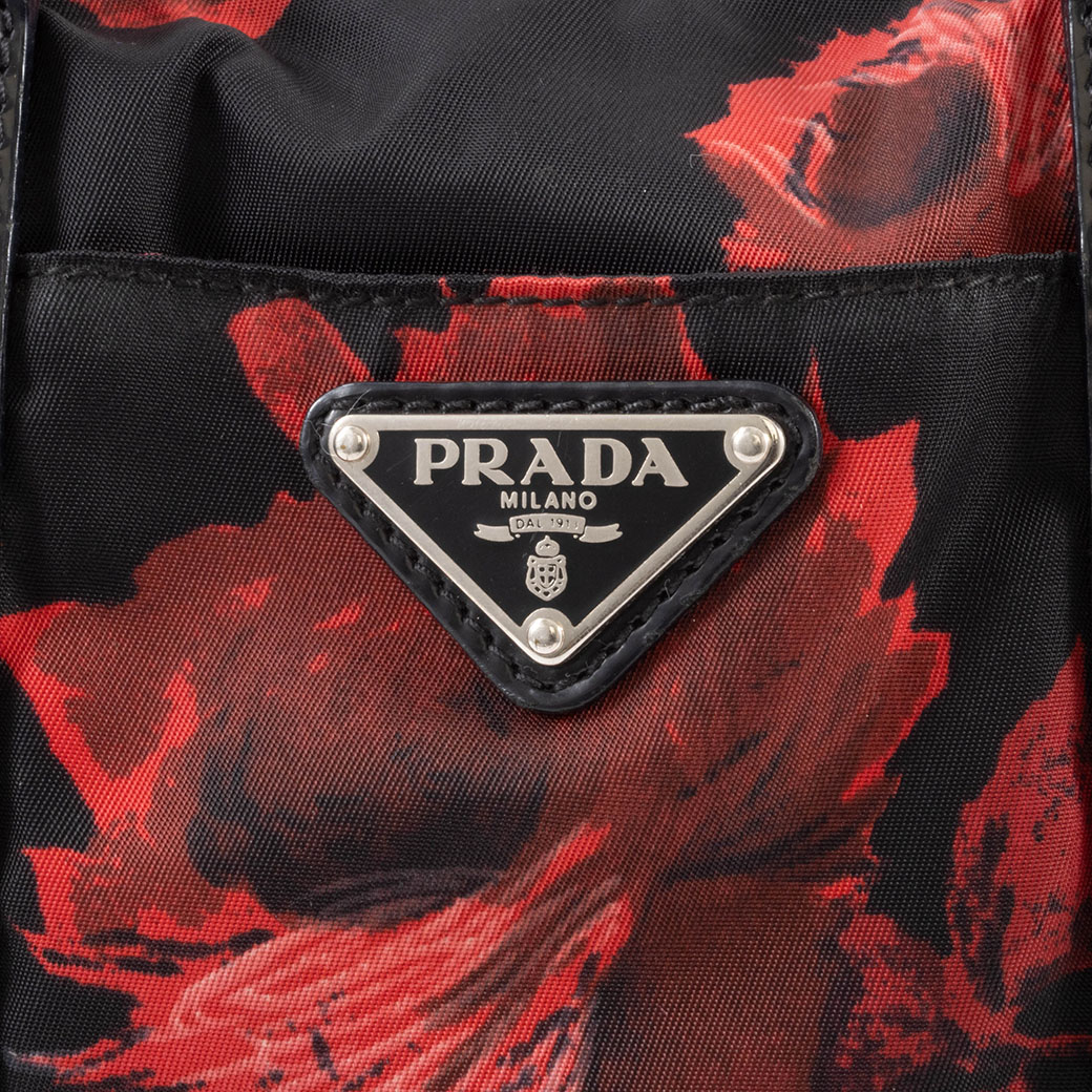 PRADA（プラダ） バッグ フラワープリント ハンドバッグ BN1066