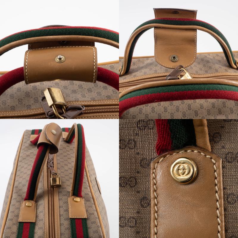GG グッチ バッグ メンズ 中古 ボストンバッグ オールドグッチ