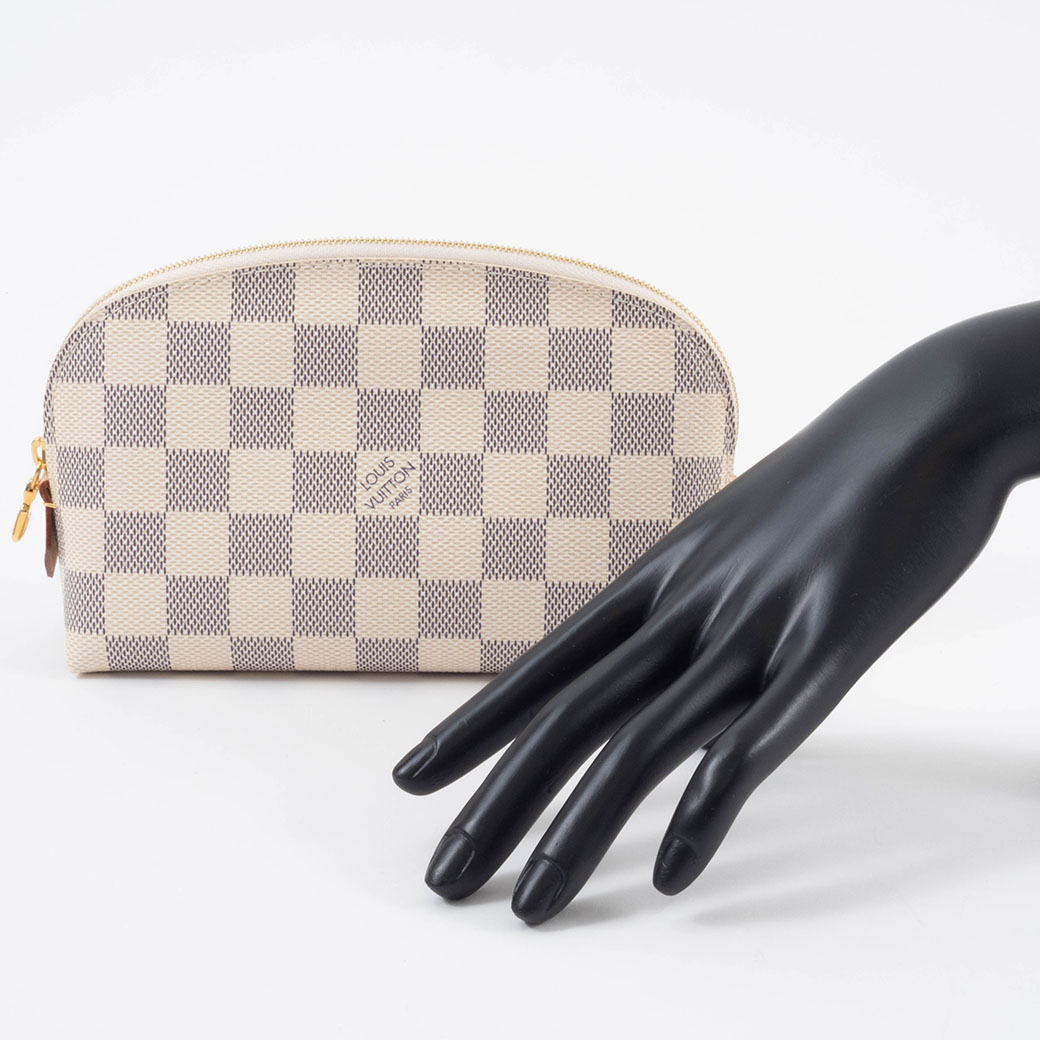 ルイヴィトン N60024 ポーチ ブラウン  LOUIS VUITTON 化粧用ポーチ ダミエ アズール ルイ ヴィトン ポシェットコスメティック 小物入れxポーチ N60024