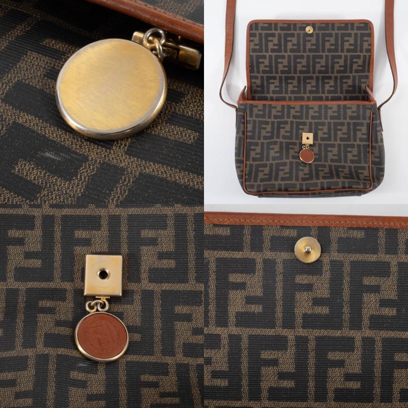 FENDI（フェンディ） バッグ ズッカ フラップ ショルダーバッグ 