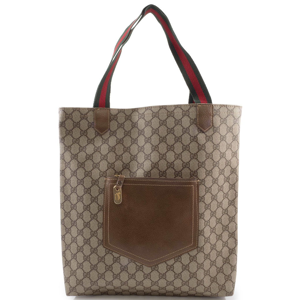 GUCCI（グッチ） バッグ 緑 赤 中古 トート レディース オールドグッチ