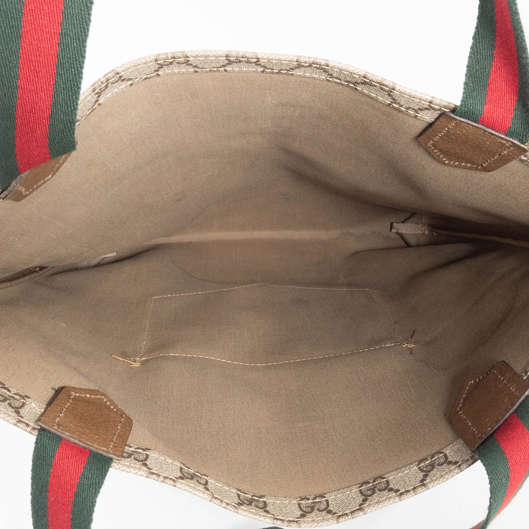 GUCCI（グッチ） バッグ 緑 赤 中古 トート レディース オールドグッチ
