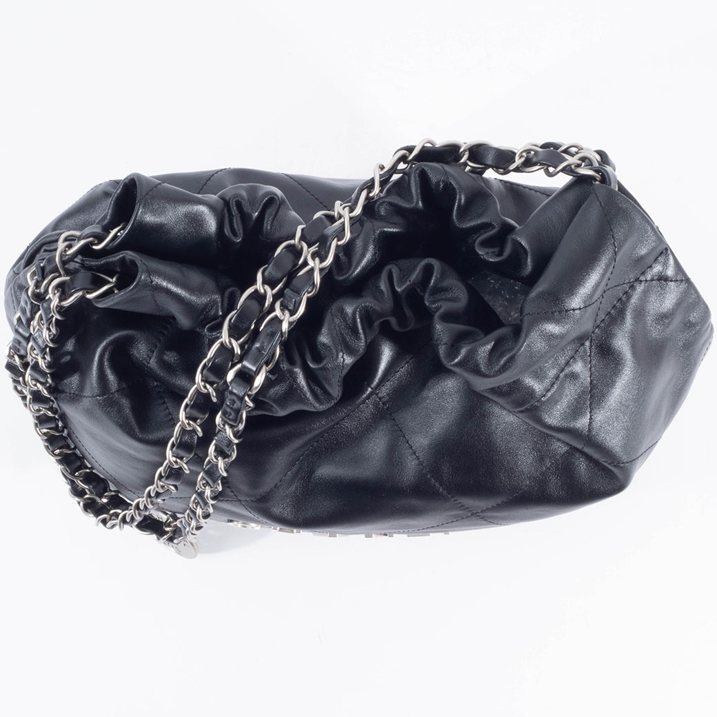シャネル CHANEL CHANEL22 スモールバッグ AS3260 ブラック ブラック金具 シャイニーカーフ レディース ショルダーバッグ CHANEL（シャネル） CHANEL CHANEL22 スモールバッグ AS3260 ブラック