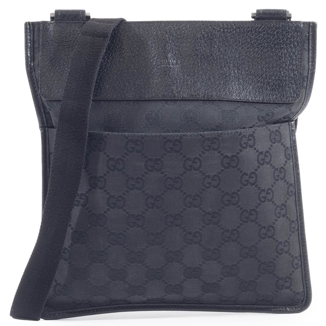 グッチ GUCCI ショルダーバッグ バッグ キャンバス レザー レディース ブラック系 27639 【中古】 GG グッチ バッグ ショルダー レディース 中古 GGキャンバス 27639