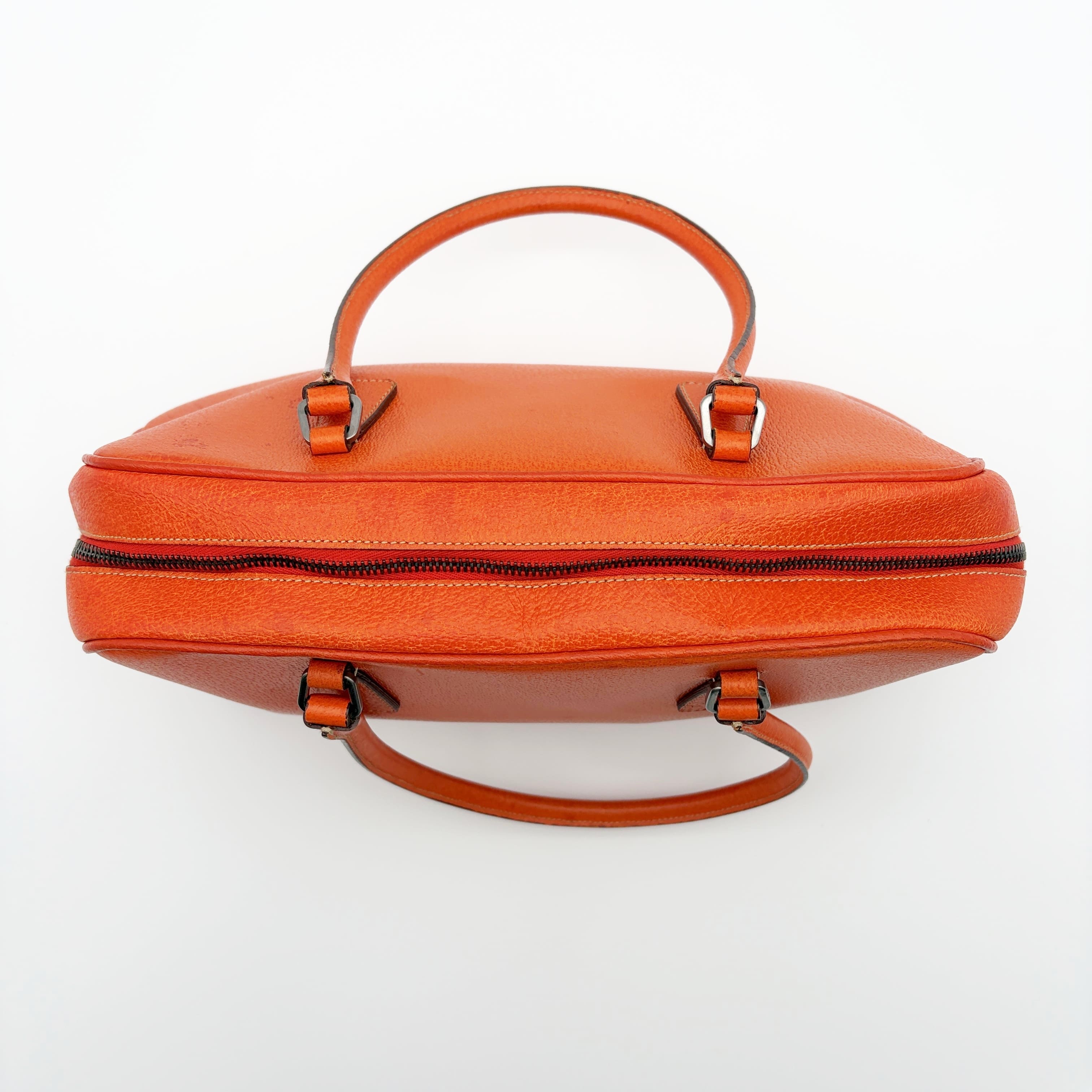 PRADA（プラダ） ボストンバッグ レザー オレンジ レディース