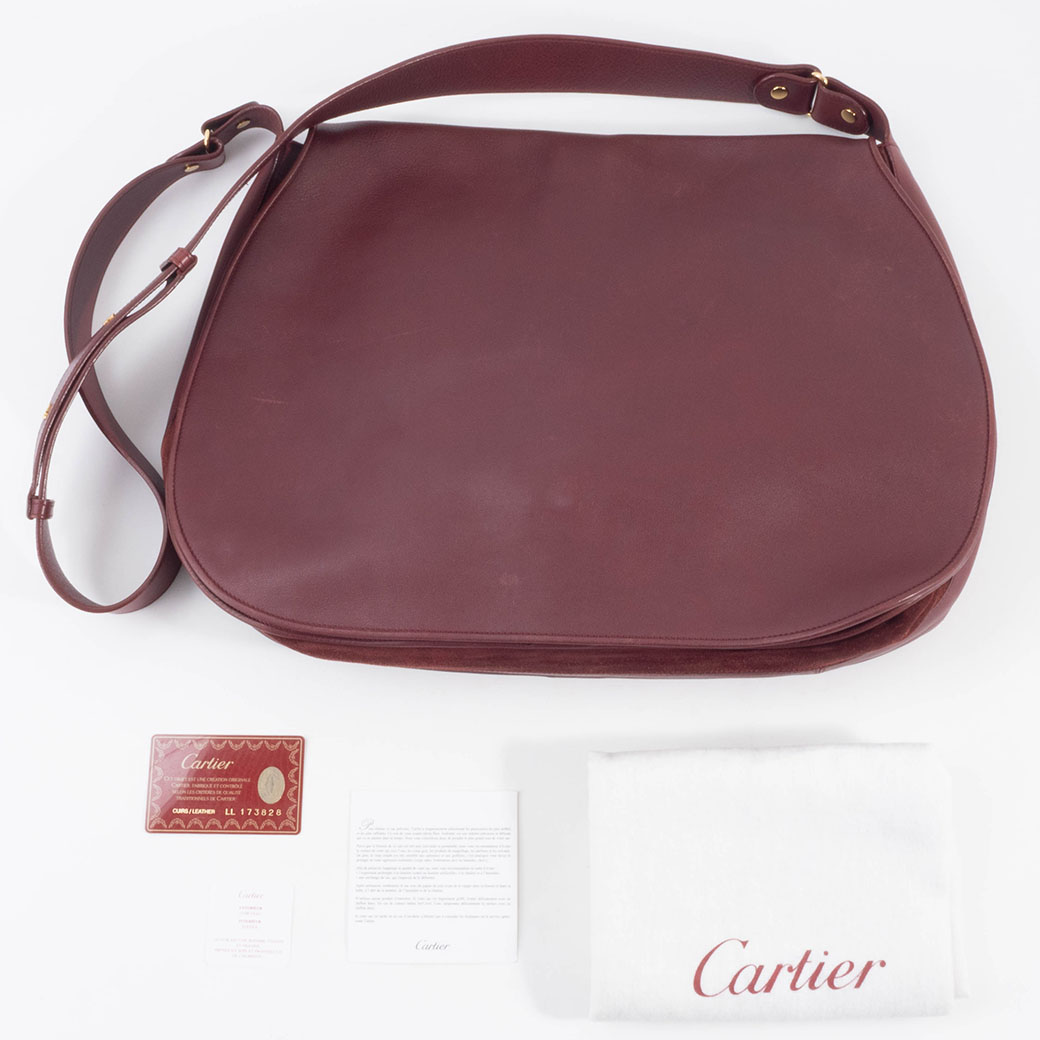 【CARTIER】カルティエ マストライン カーフ ボルドー レディース ショルダーバッグ Cartier（カルティエ） マストライン ショルダーバッグ カーフスキン