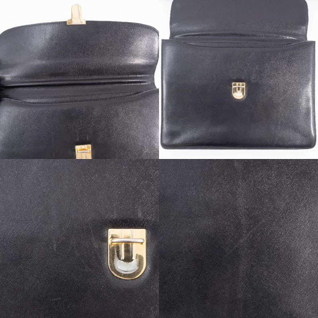 PRADA（プラダ） バッグ 中古 メンズ ビジネスバッグ レザー ブラック