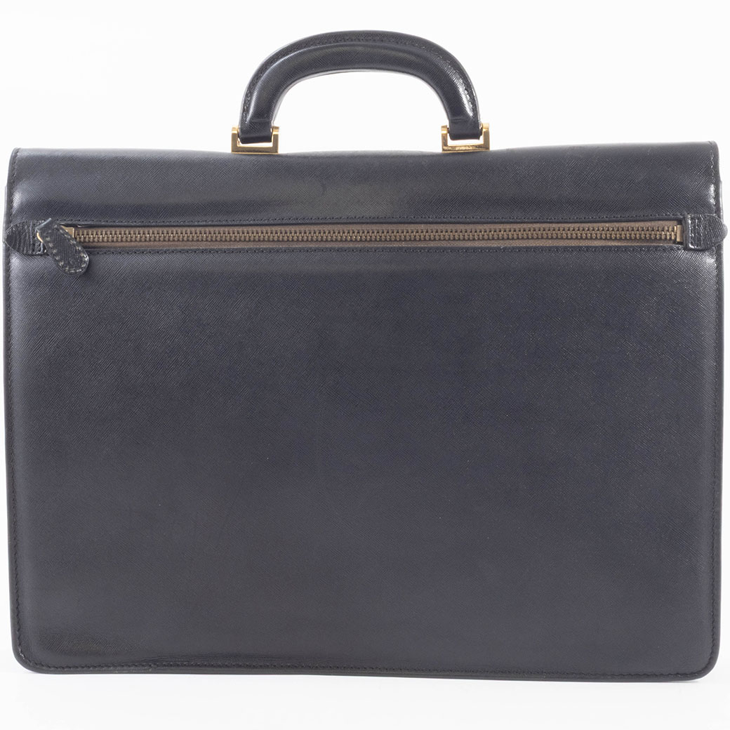 PRADA（プラダ） バッグ 中古 メンズ ビジネスバッグ レザー ブラック