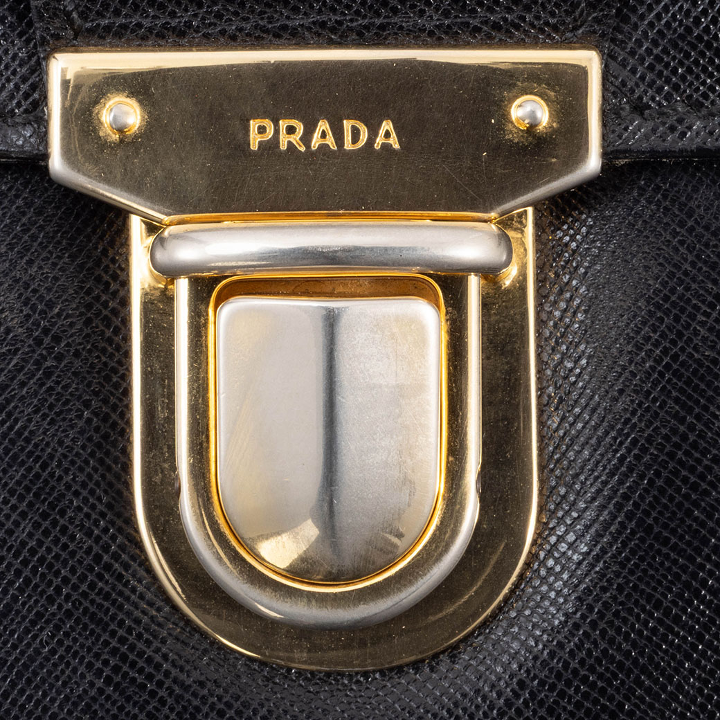 PRADA（プラダ） バッグ 中古 メンズ ビジネスバッグ レザー ブラック