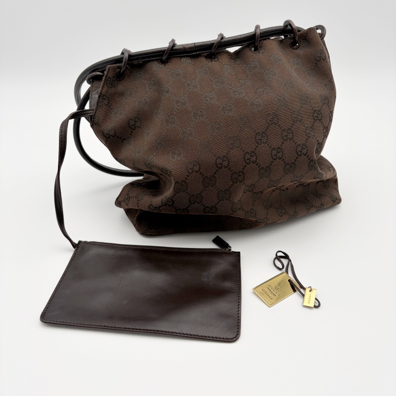 GUCCI グッチ ショルダーバッグ GGキャンバス グッチ GGキャンバス ショルダーバッグ 90644 GGキャンバスxレザー